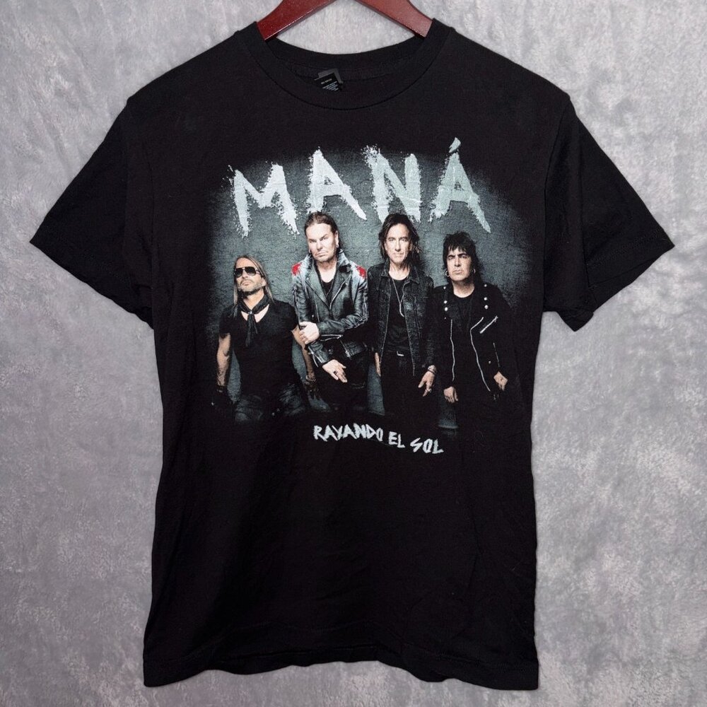 MANA Rayando El Sol Band T-Shirt Mens M Tultex Latin Rock Concert Merch 2019